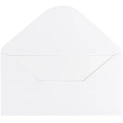Grußkarten, Perlmutt, 10,5cm x 21cm, 250 g/m², weiß, inkl. Perlmuttpapier Umschläge, 10 Stück