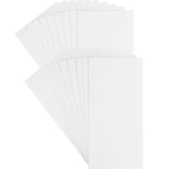 Grußkarten, Perlmutt, 10,5cm x 21cm, 250 g/m², weiß, inkl. Perlmuttpapier Umschläge, 10 Stück