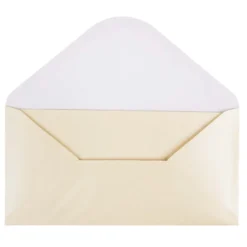 Grußkarten, Perlmutt, creme, 20-teilig, DIN lang, 10,5x21cm, 250 g/m², inkl. Umschläge, 10 Stück
