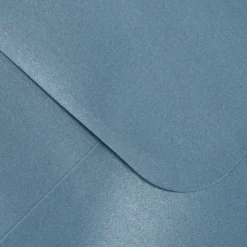 Grußkarten, Perlmutt, taubenblau, 16cm x 16cm, 250 g/m², inkl. Umschläge, 10 Stück