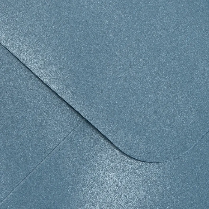 Grußkarten, Perlmutt, taubenblau, 16cm x 16cm, 250 g/m², inkl. Umschläge, 10 Stück
