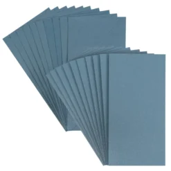 Grußkarten, Perlmutt, taubenblau, DIN lang, 250 g/m², inkl. Umschläge, 10 Stück