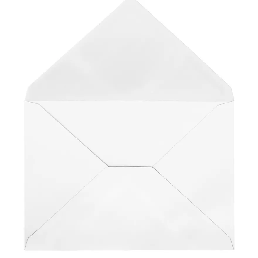Grußkarten & Umschläge, 11,5cm x 16,5cm, weiß, 20-teilig