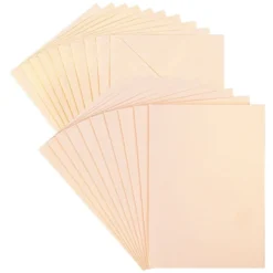 Grußkarten & Umschläge, Perlmutt, rosa-gold, B6, inkl. passender Umschläge, 20-teilig