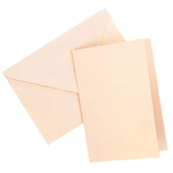 Grußkarten & Umschläge, Perlmutt, rosa-gold, B6, inkl. passender Umschläge, 20-teilig