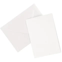 Grußkarten & Umschläge, Perlmutt, Web-Struktur, B6, inkl. passender Umschläge, 20-teilig