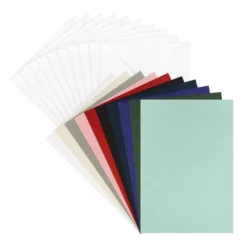 Grußkarten & Umschläge, Textur 4, 10,5cm x 14,8cm, 10 Farben, 20-teilig