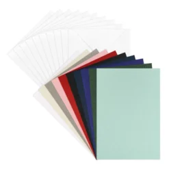 Grußkarten & Umschläge, Textur 2, 10,5cm x 14,8cm, 10 Farben, 20-teilig