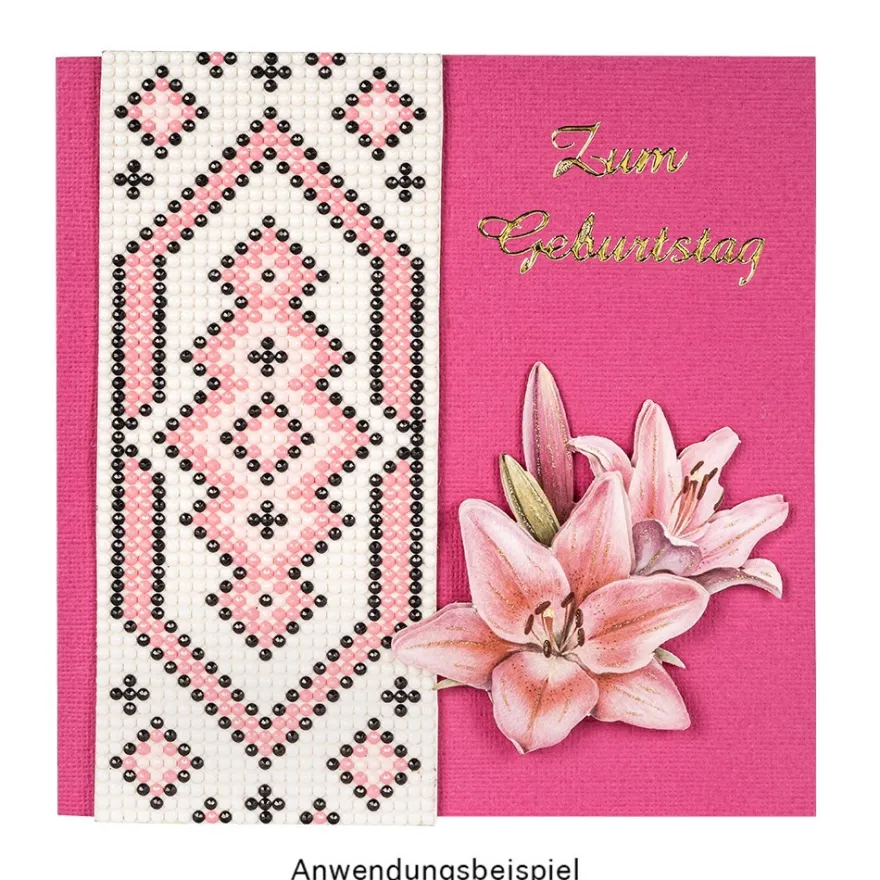 Grußkarten & Umschläge, Textur 1, 16cm x 16cm, 10 Farben, 20-teilig