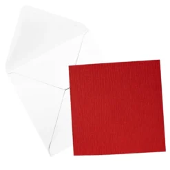 Grußkarten & Umschläge, Textur 6, 16cm x 16cm, 5 Farben, Farbsortierung 2, 20-teilig