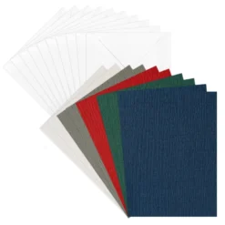 Grußkarten & Umschläge, Textur 6, 11,5cm x 16,5cm, 5 Farben, Farbsortierung 2, 20-teilig