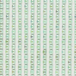 Halbperlen-Bordüren, Ø 3mm, Ø 4mm, Ø 5mm, selbstklebend, mint-irisierend, 3 Bogen