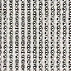 Halbperlen-Bordüren, rund: Ø 3mm, Ø 4mm, Ø 5mm, selbstklebend, spiegel-silber, 3 Bogen