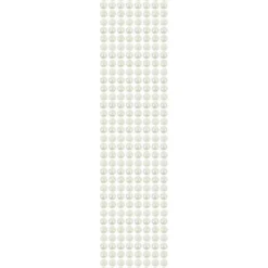 Halbperlen-Bordüren, selbstklebend, Ø8mm, 29cm, 8 Stück, creme-irisierend