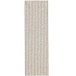 Halbperlen-Bordüren, selbstklebend, Ø4mm, 29cm, 16 Stück, taupe-irisierend