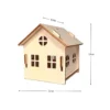 Haus aus Holz, zum Zusammenstecken, Design 1, 7,3cmx8,4cmx7,8cm