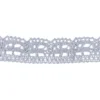 Häkelspitze Design 3, 2,4cm breit, 2m lang, blaugrau