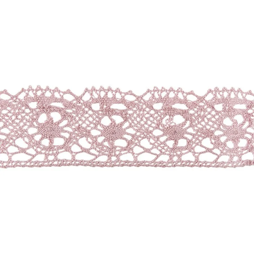 Häkelspitze Design 4, 2,8cm breit, 2m lang, altrosa