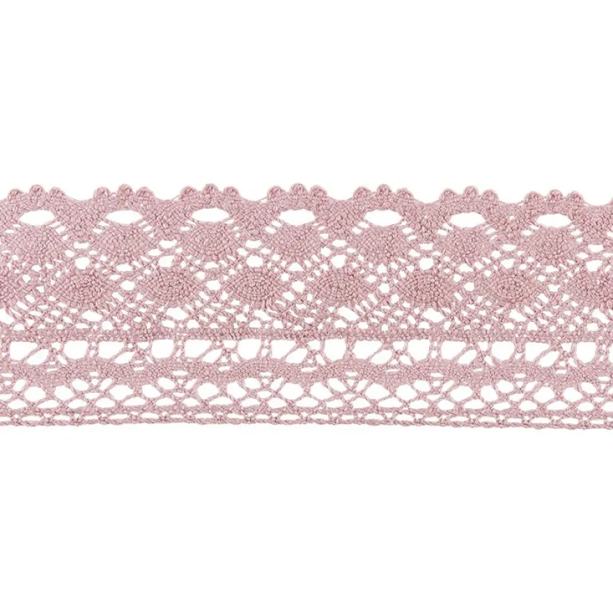 Häkelspitze Design 2, 3,7cm breit, 2m lang, altrosa