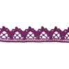 Häkelspitze Design 6, 2,1cm breit, 2m lang, aubergine