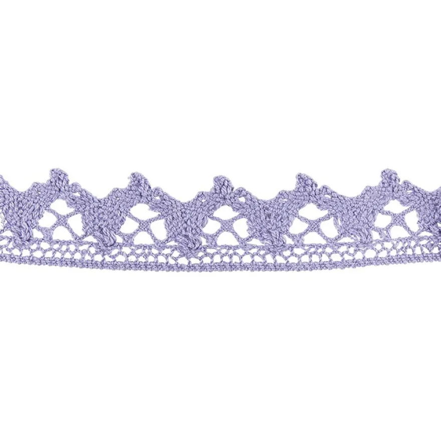 Häkelspitze Design 6, 2,1cm breit, 2m lang, flieder