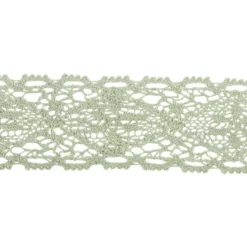 Häkelspitze Design 9, 3,7cm breit, 2m lang, grün