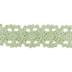 Häkelspitze Design 10, 3,2cm breit, 2m lang, grün