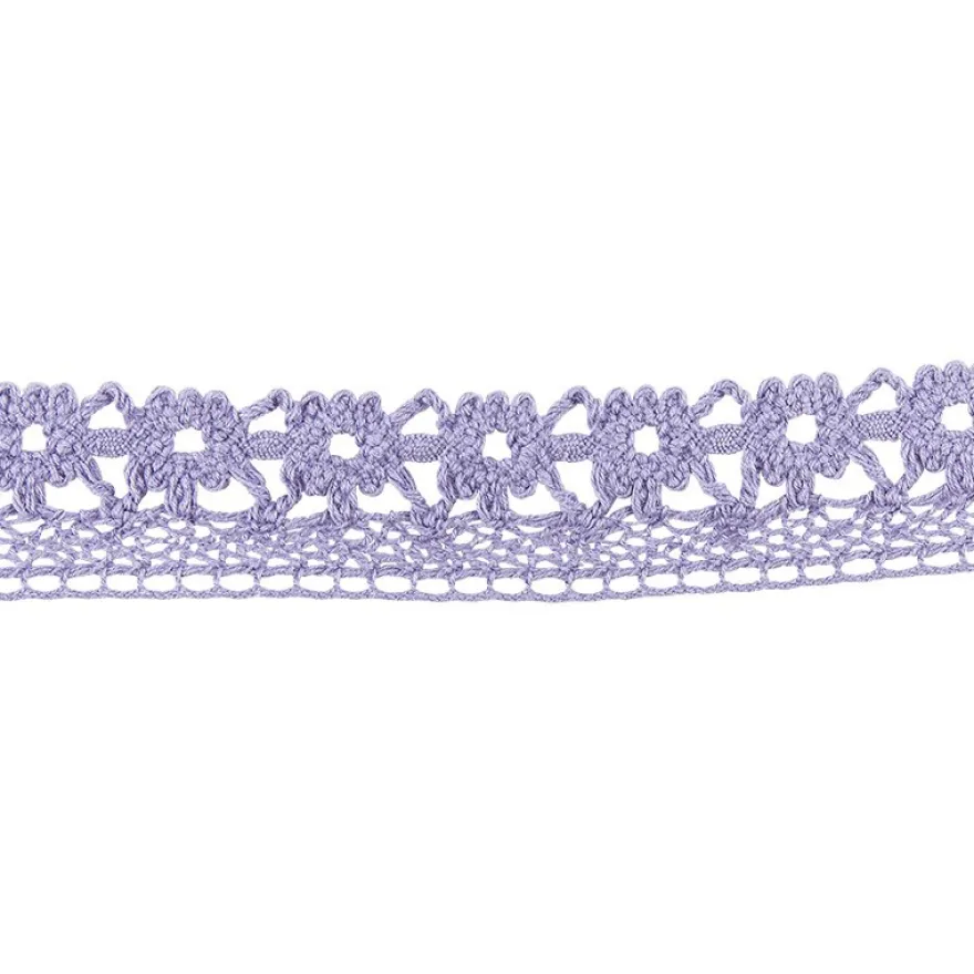 Häkelspitze Design 7, 2cm breit, 2m lang, flieder