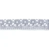 Häkelspitze Design 7, 2cm breit, 2m lang, blaugrau