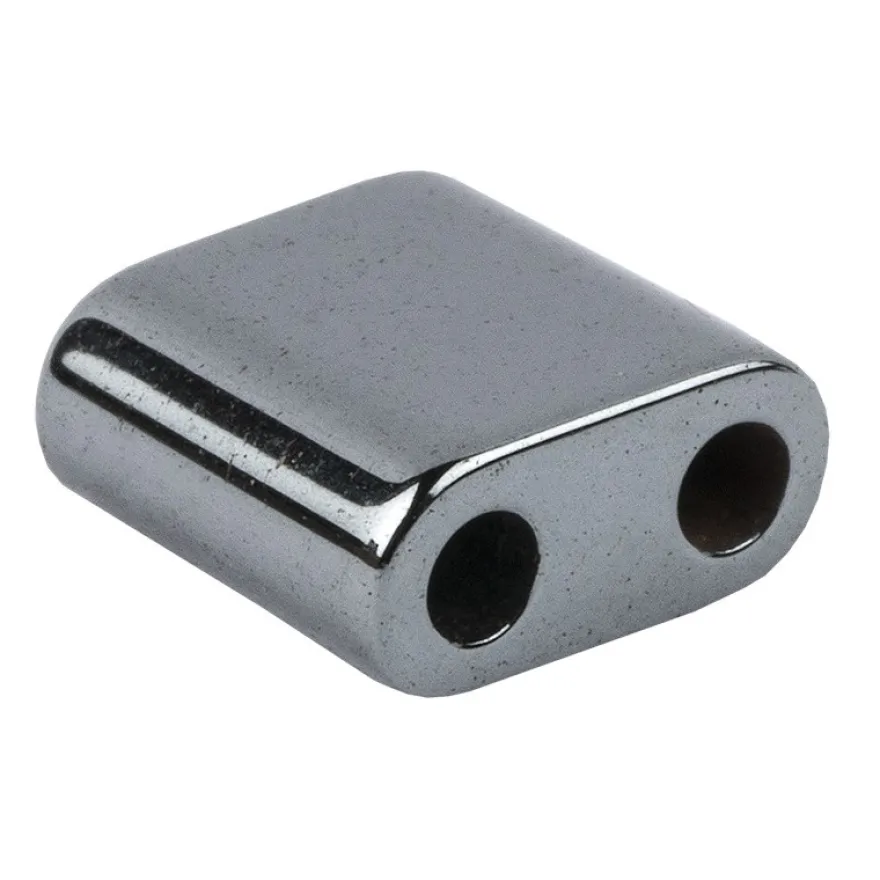 Hämatit-Perlen, Quadrat, 6mm x 6mm x 3mm, metallic-anthrazit, 30 Stück