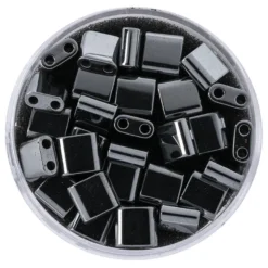 Hämatit-Perlen, Quadrat, 6mm x 6mm x 3mm, metallic-anthrazit, 30 Stück