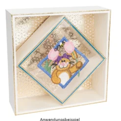Holz-Boxen, Quadrate, offen, verschiedene Größen, 6 Stück