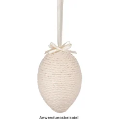Holz-Eier, 5,8cm x 4,2cm, natur, 10 Stück