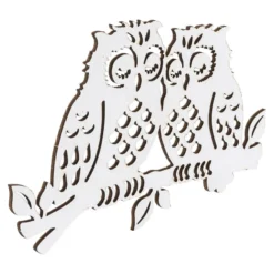 Holz-Laserbogen, Winter/Weihnachten 2, DIN A4, beidseitig klebend, 2,5mm stark, 5 Bogen