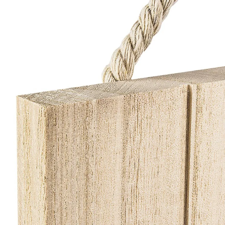 Holzplatte, Nostalgie, 24cm x 24cm x 1,5cm, mit Aufhängung für die Wand