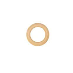 Holzringe, außen: Ø 4cm, Stärke: 7,5mm, naturfarben, 10 Stück