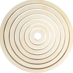 Holz-Ringrahmen, rund, 7 Größen, Stärke: 1,5cm, 7 Stück