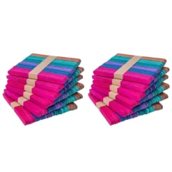 Holzstäbchen, bunt, 11,4cm lang, 1cm breit, 6 Farben, 600 Stück