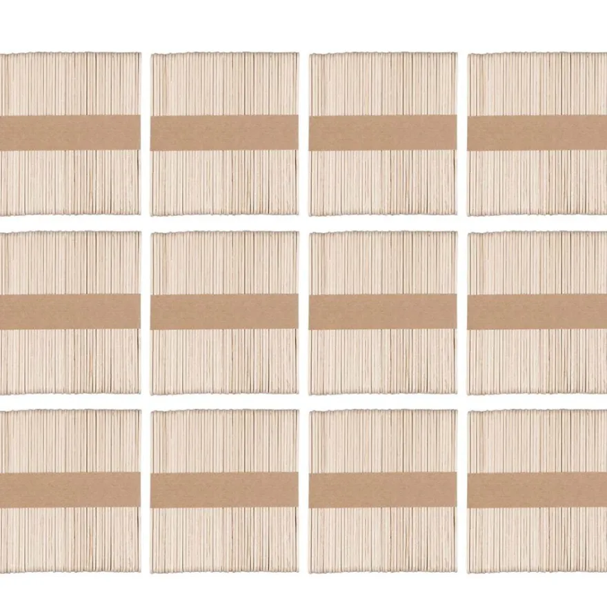 Holzstäbchen, 11,4cm lang, 1cm breit, naturfarben, 600 Stück