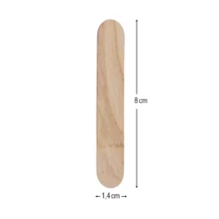 Holzstäbchen, 8cm lang, 1,4cm breit, natur, 200 Stück