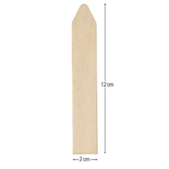 Holzstäbchen, Dachspitze, 12cm lang, 2cm breit, natur, 80 Stück