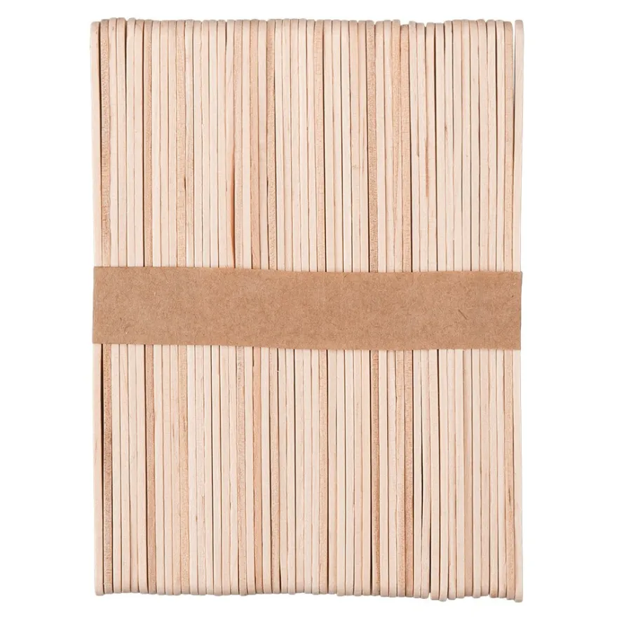 Holzstäbchen, extrabreit, 15cm lang, 1,7cm breit, 50 Stück