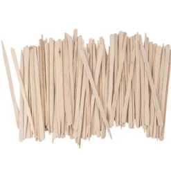 Holzstäbchen, in Nadelform, 8,8cm lang, 0,5cm breit, natur, 100 Stück
