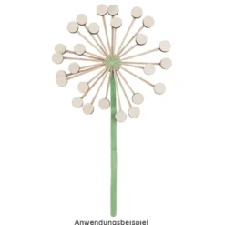 Holzstäbchen, in Nadelform, 8,8cm lang, 0,5cm breit, natur, 100 Stück