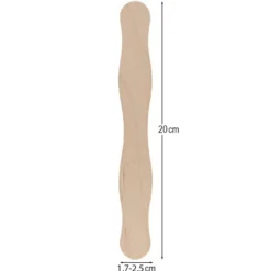 Holzstäbchen, in Wellenform, 20cm lang, 2,5cm breit, 10 Stück