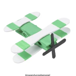 Holzstäbchen, in Wellenform 3, 9,5cm lang, 1,7cm breit, natur, 200 Stück