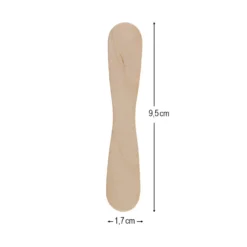 Holzstäbchen, in Wellenform 3, 9,5cm lang, 1,7cm breit, natur, 200 Stück