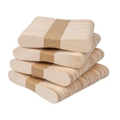 Holzstäbchen, in Wellenform 3, 9,5cm lang, 1,7cm breit, natur, 200 Stück