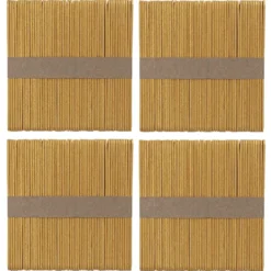 Holzstäbchen metallic, 11,4cm lang, 1cm breit, gold, 200 Stück