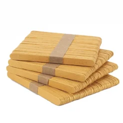 Holzstäbchen metallic, 11,4cm lang, 1cm breit, gold, 200 Stück